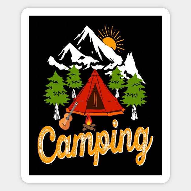 Camping Magnet by Alvd Design